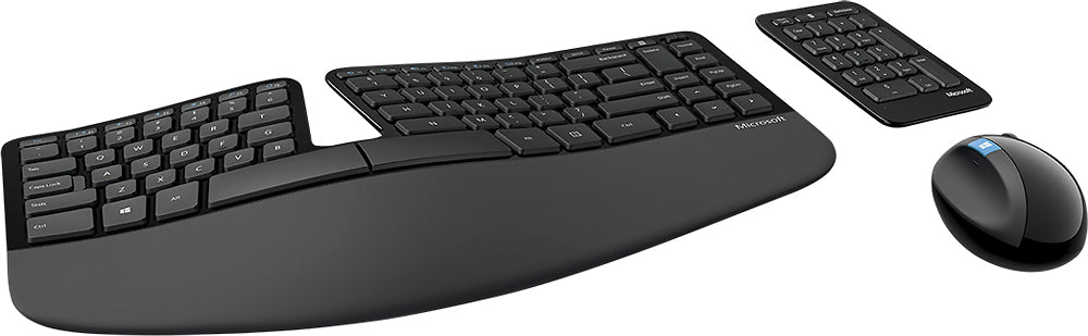 Best Buy: Microsoft Comfort Desktop 5050 Ergonomic Full-size Wireless  Keyboard and Mouse Bundle Black PP4-00001