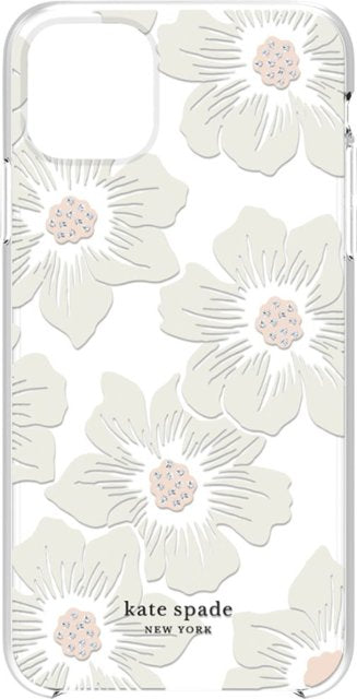 Kate Spade New York Protective Hardshell Case Hollyhock Floral Clear for iPhone 11