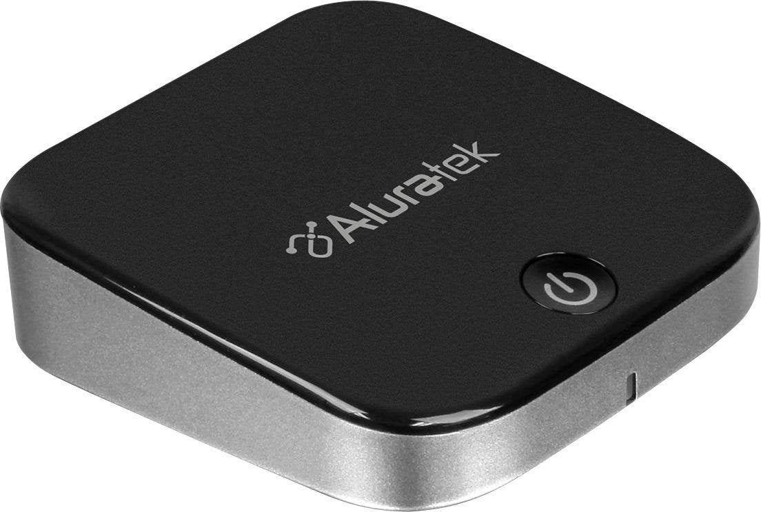 Aluratek - ADB1B Bluetooth Audio Receiver and Transmitter - Black - Upscaled