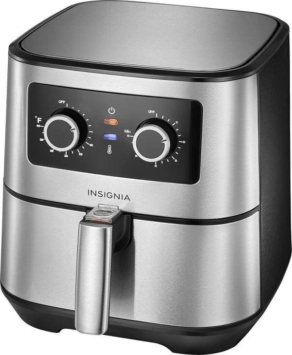 Insignia™ - NS-AF5MSS2 5 Qt. Analog Air Fryer - Stainless Steel - Upscaled