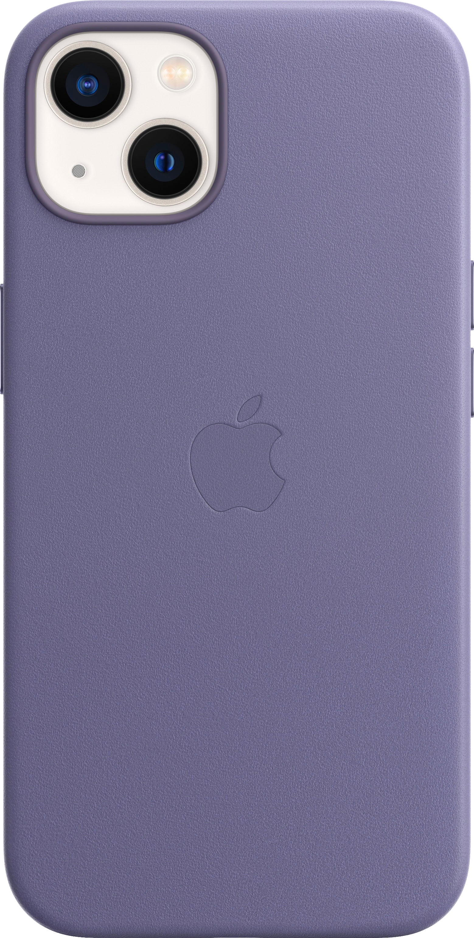 Apple - MM163ZM/A iPhone 13 Leather Case with MagSafe - Wisteria - Upscaled