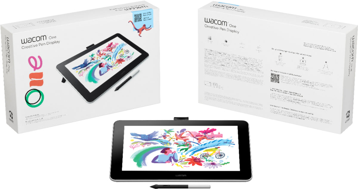 Wacom - DTC133W0A One - Drawing Tablet with Screen, 13.3